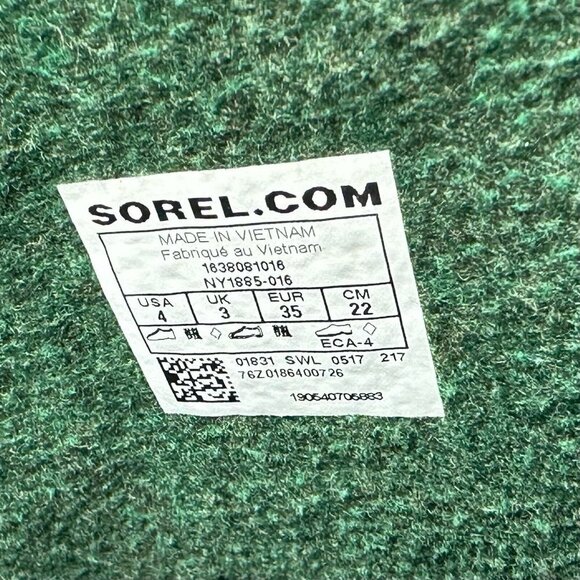 SOREL Snow Boots Youth Sz 4 Flurry Waterproof Insulated Winter Black 1638081016 - Picture 12 of 12